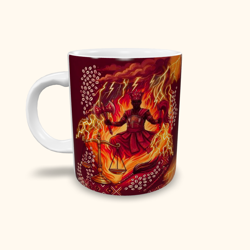 Caneca de Cerâmica Personalizada - Orixás - Xangô