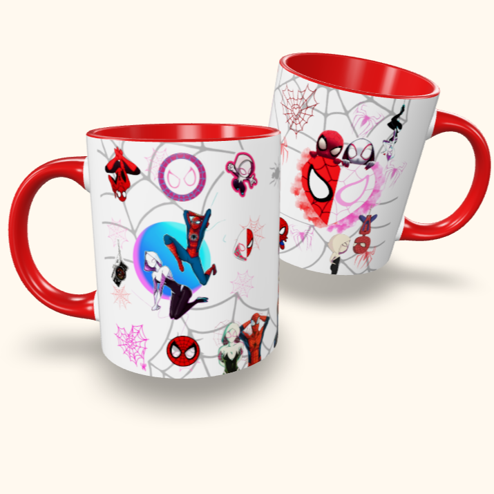 Caneca de Cerâmica Namorados Aranhas