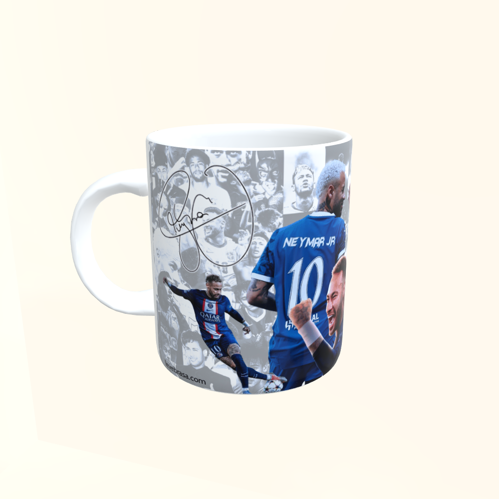 Caneca de Cerâmica Futebol - Neymar - PSG