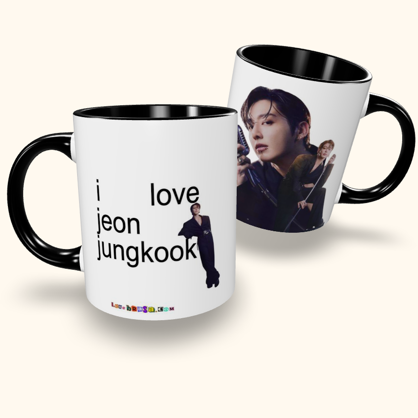 Caneca de Cerâmica I Love Jeon Jungkook