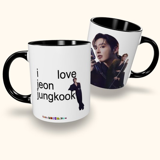 Caneca de Cerâmica I Love Jeon Jungkook