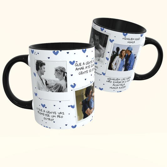 Caneca de Cerâmica Dia dos Namorados - Grey's Anatomy