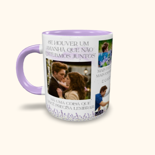 Caneca de Cerâmica Edward e Bella - Se Houver um amanhã