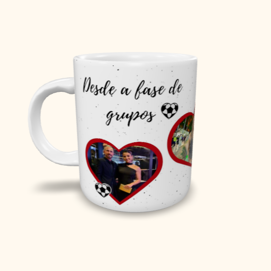 Caneca de Cerâmica Namorados - Até a final