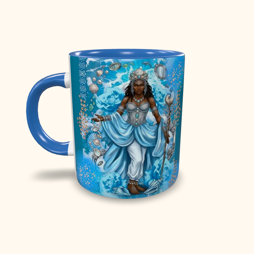 Caneca de Cerâmica Personalizada - Orixás - Yemanjá