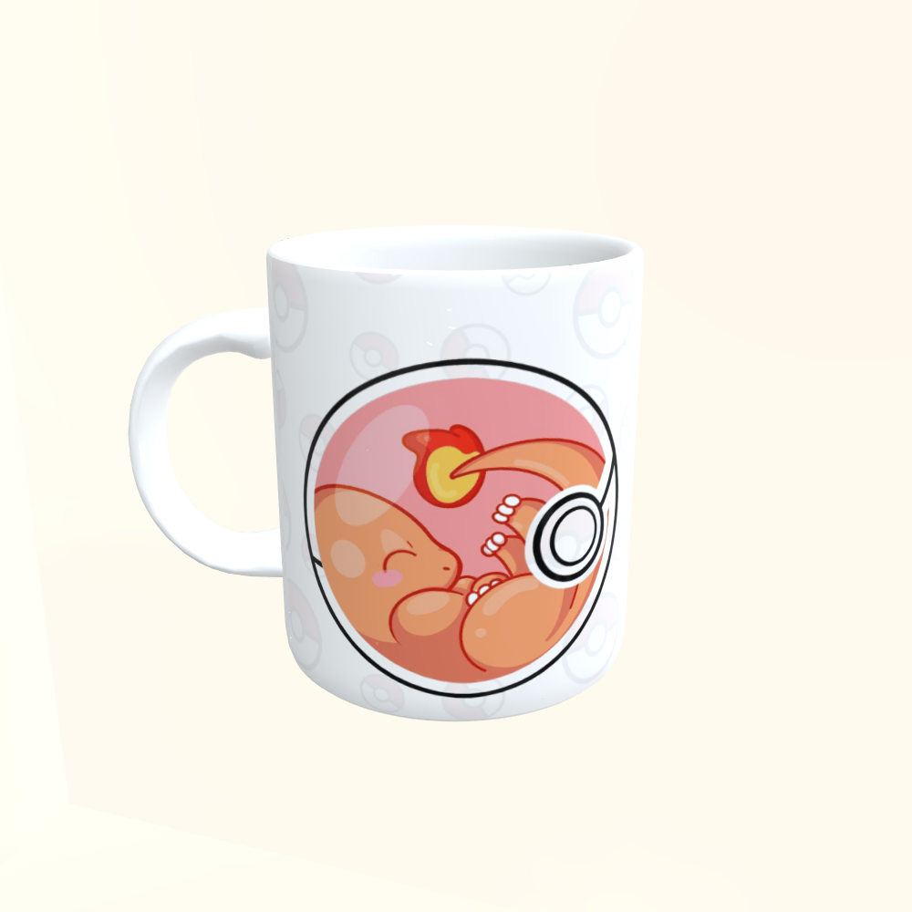 Caneca de Cerâmica Pokémon - Charmander
