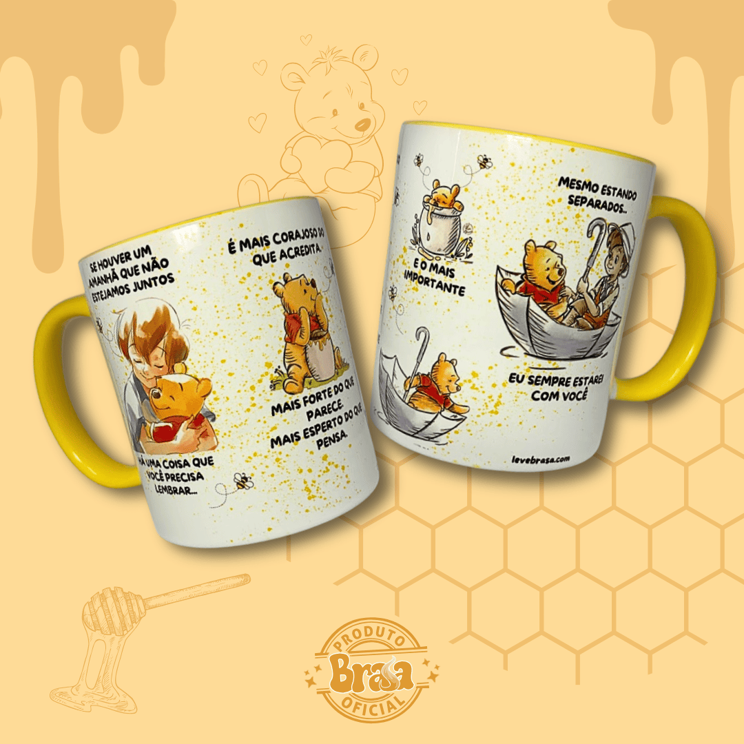 Caneca de Cerâmica Ursinho Pooh - Se houver um amanhã