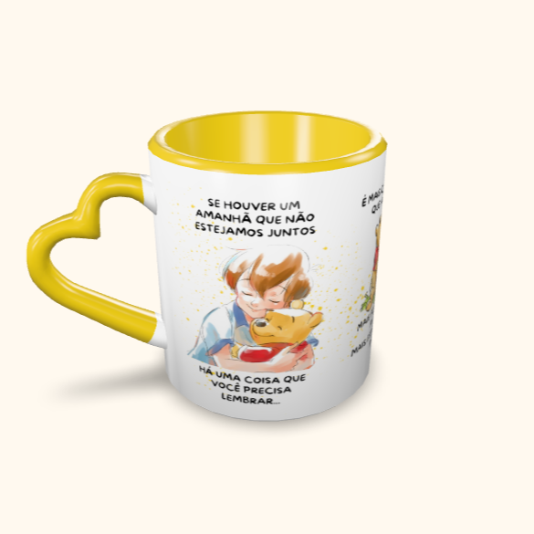 Caneca de Cerâmica Ursinho Pooh - Se houver um amanhã
