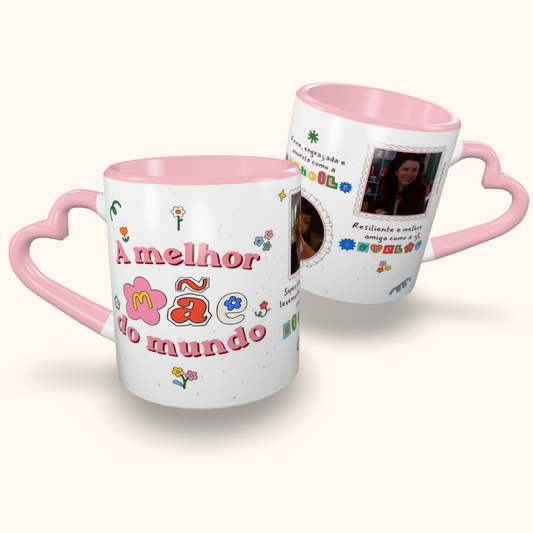 Caneca de Cerâmica A melhor MÃE do mundo