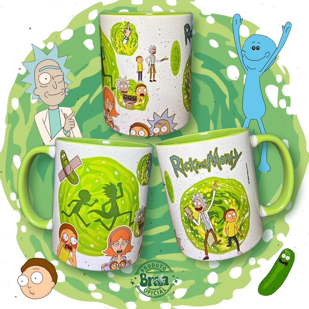 Caneca de Cerâmica Ricky & Morty