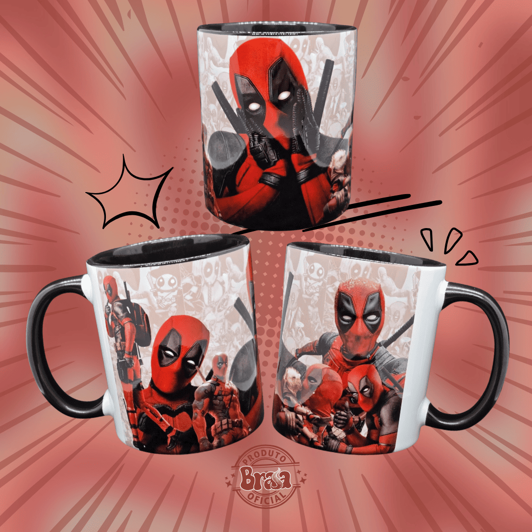 Caneca de Cerâmica Filmes - Deadpool