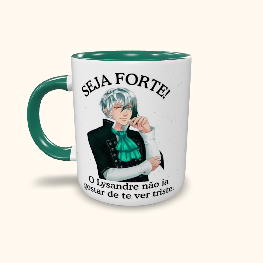 Caneca de Cerâmica Seja Forte Amor Doce - Lysandre