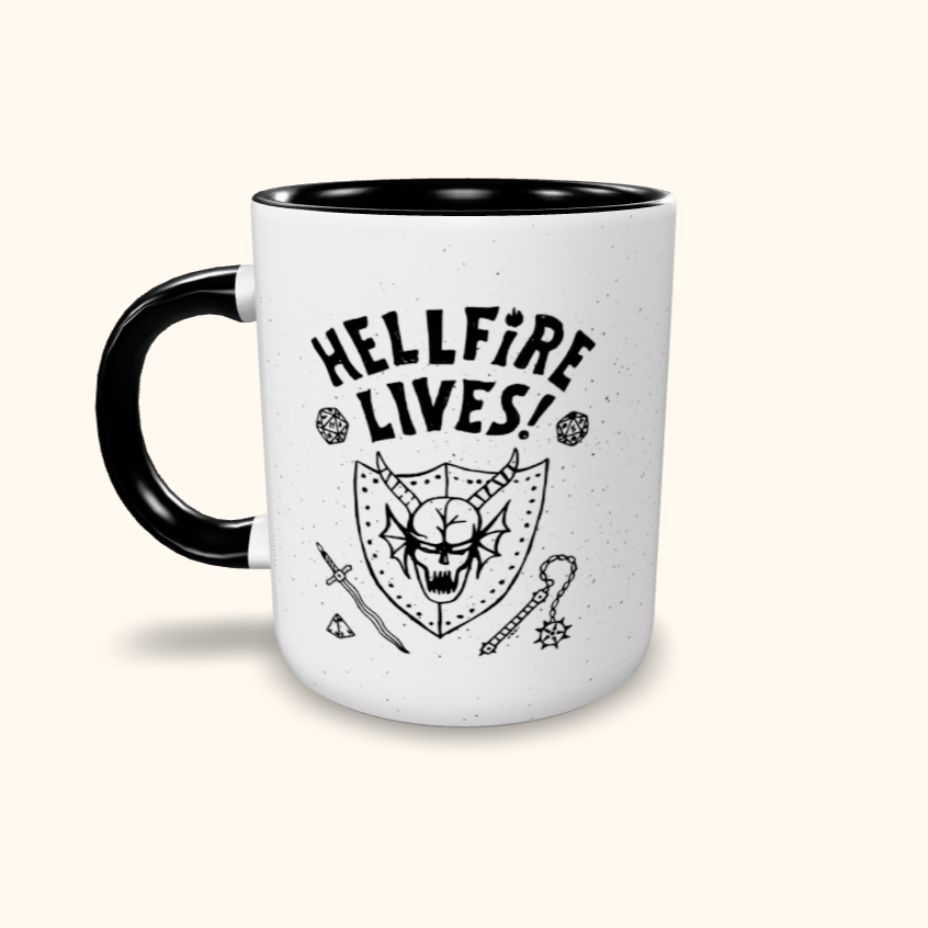 Caneca de Cerâmica Stranger Things - Hellfire Lives