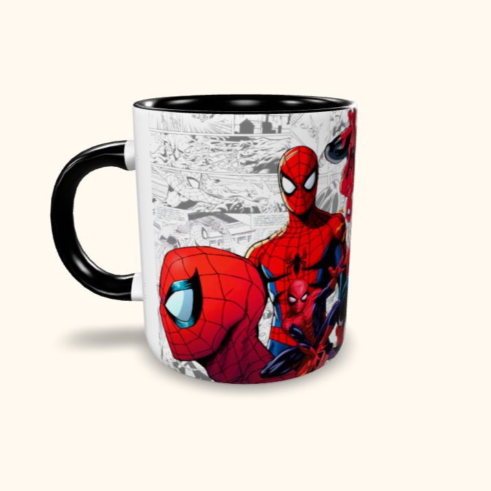 Caneca de Cerâmica Herois - HQ P&B Homem Aranha