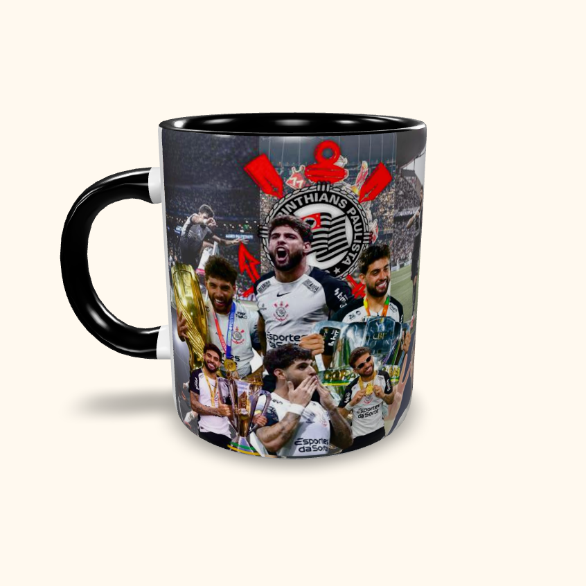 Caneca de Cerâmica Futebol - Corinthians - Yuri Alberto