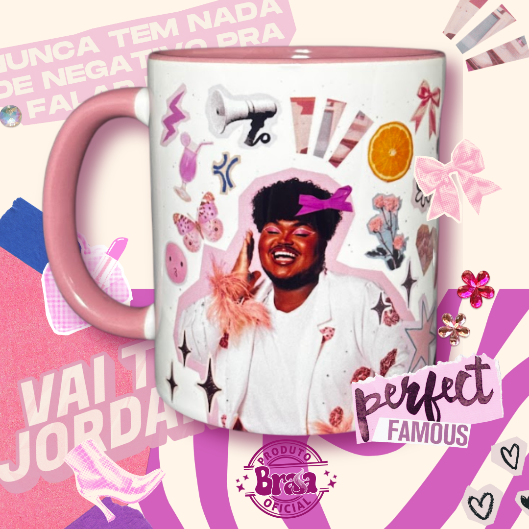 Caneca de Cerâmica Jordann - Colagem Vai ter Jordann