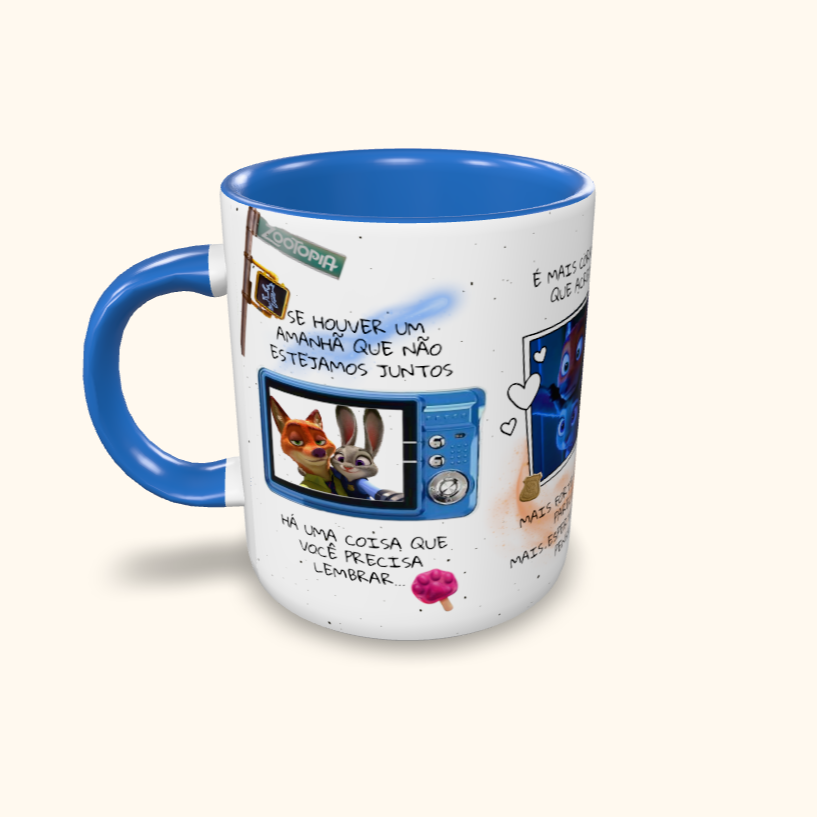 Caneca de Cerâmica Zootopia - Se Houver um Amanhã