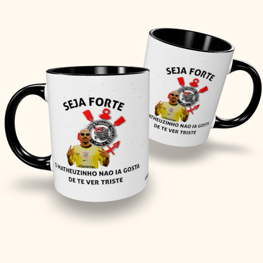Caneca de Cerâmica Seja Forte Matheuzinho