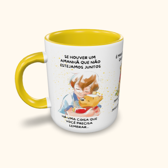 Caneca de Cerâmica Ursinho Pooh - Se houver um amanhã
