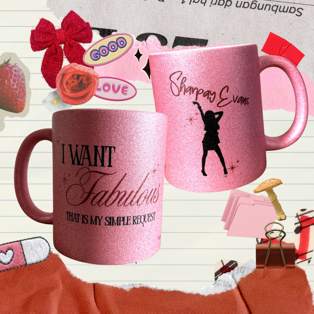 Caneca Glitter Rosa Sharpay Evans
