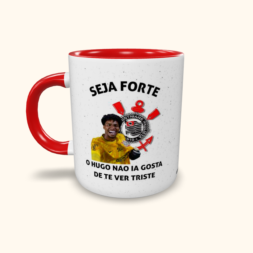Caneca de Cerâmica Seja Forte Corinthians - Hugo Souza