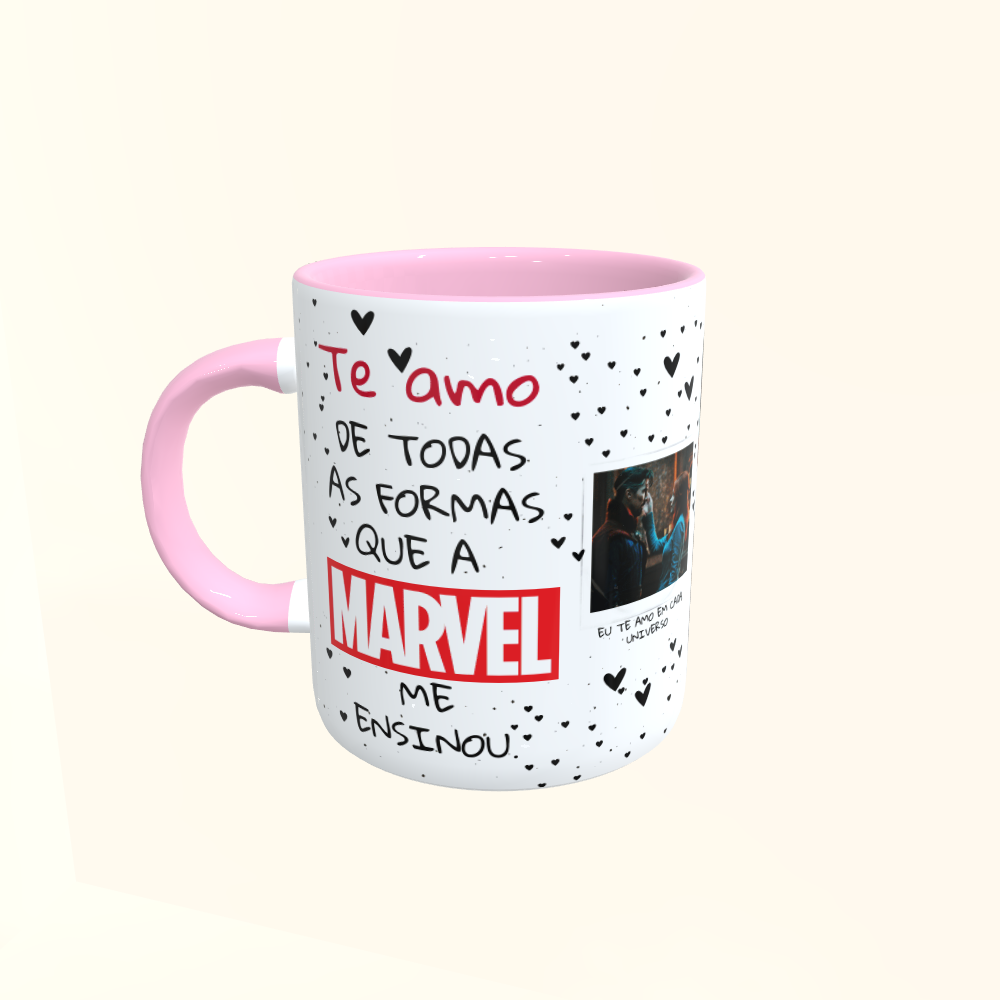 Caneca de Cerâmica Dia dos Namorados - Marvel