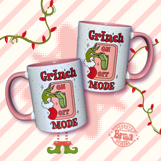Caneca de Cerâmica Grinch On Mode