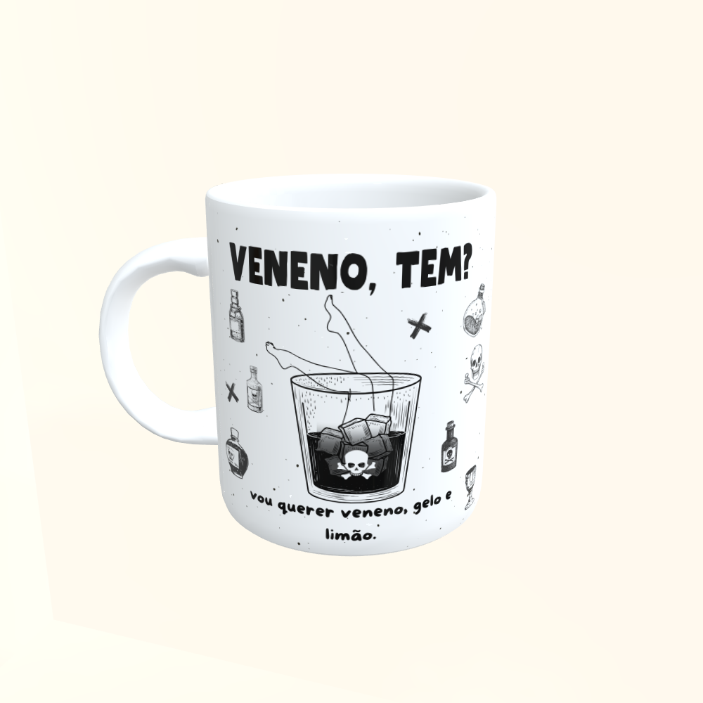 Caneca de Cerâmica Seriados - Tapas & Beijos - Veneno, tem?