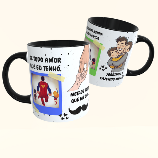 Caneca de Cerâmica Dia dos Pais - De todo amor