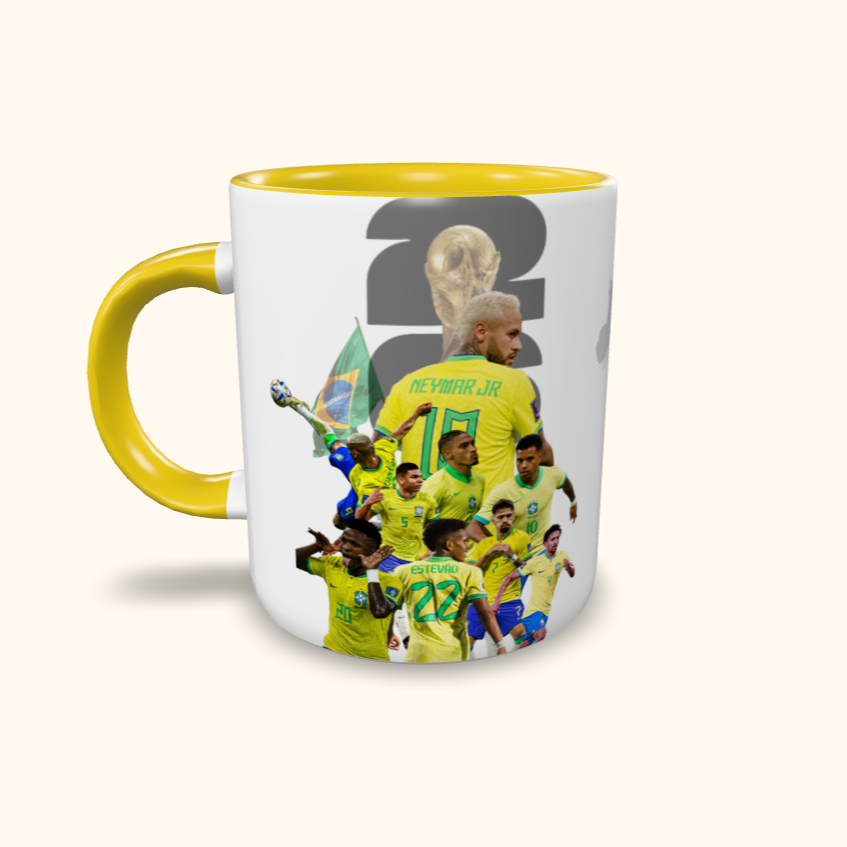 Caneca de Cerâmica Copa 2026 - Rumo ao Hexa