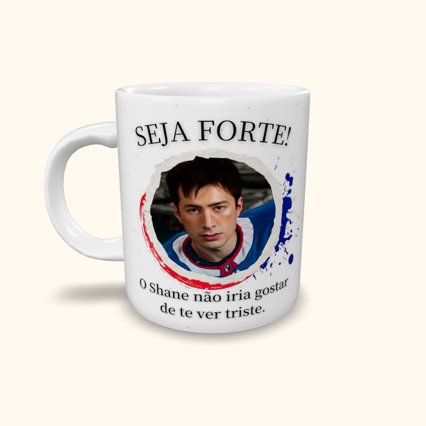 Caneca de Cerâmica Seja Forte Heated Rivalry - Shane & Ilya