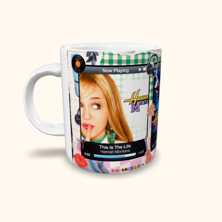 Caneca de Cerâmica Hannah Montana MP3