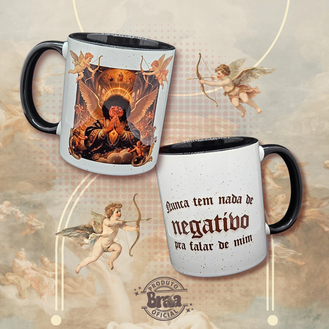 Caneca de Cerâmica Jordann - Nada NEGATIVO pra falar de mim