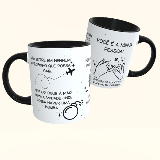 Caneca de Cerâmica Seriados - Grey's Anatomy - Meredith & Cristina