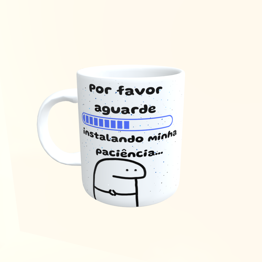 Caneca de Cerâmica Sem Paciência