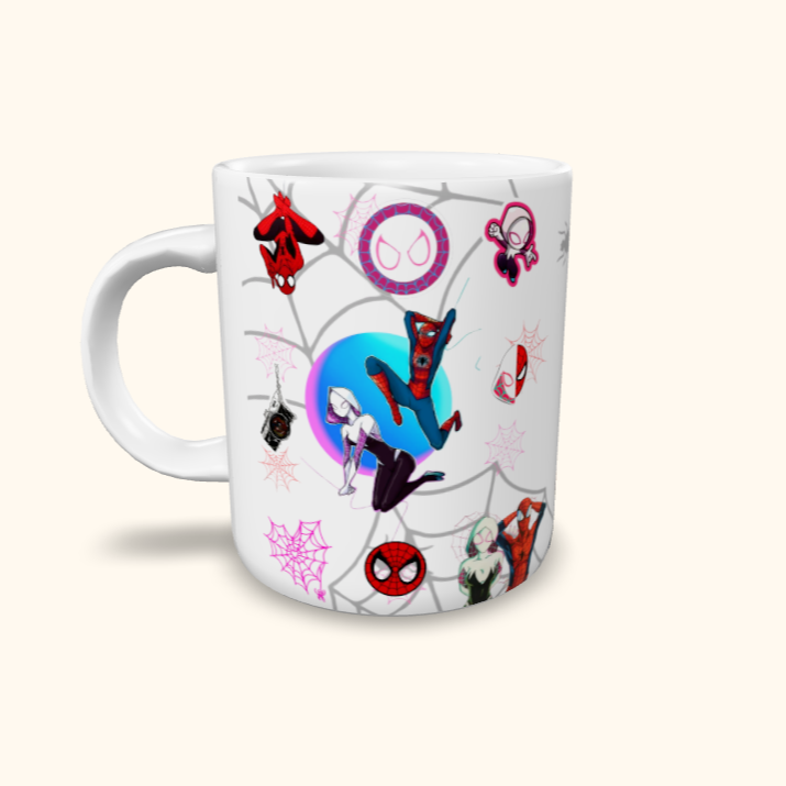 Caneca de Cerâmica Namorados Aranhas