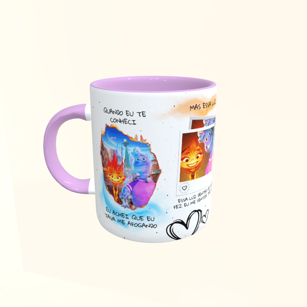 Caneca de Cerâmica Dia dos Namorados - Faísca e Gota