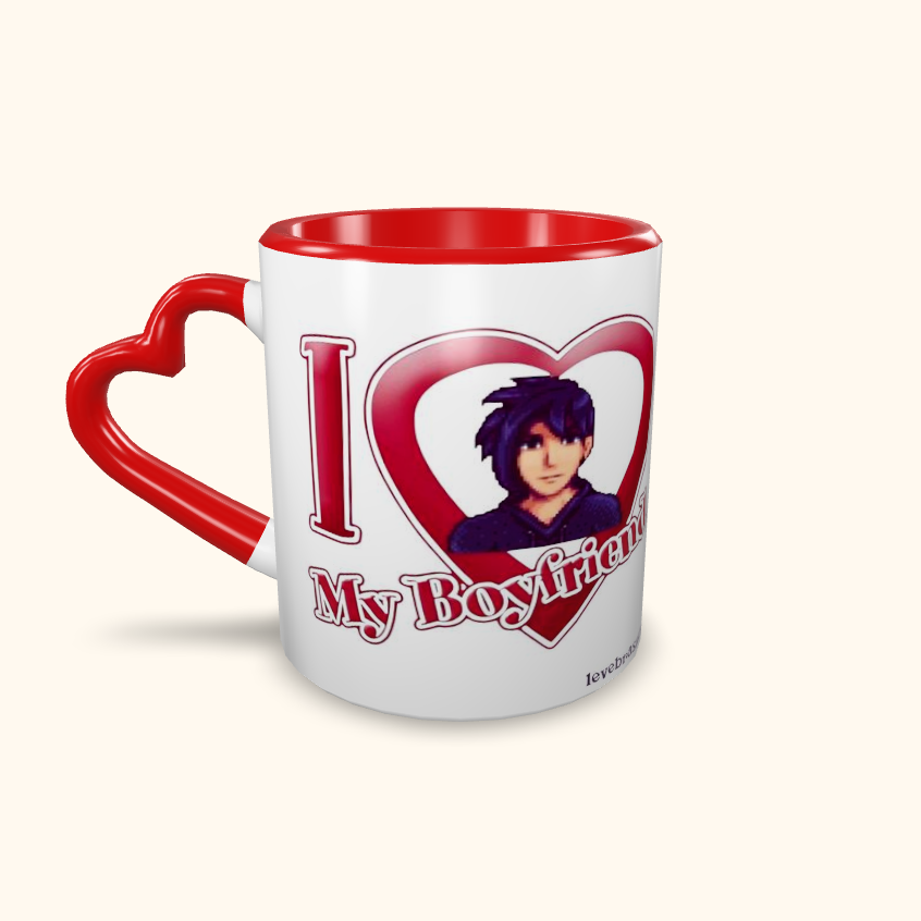 Caneca de Cerâmica I Love My Boyfriend - Stardew Valley - Sebastian