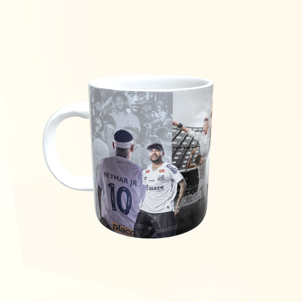 Caneca de Cerâmica Futebol - Neymar - Santos