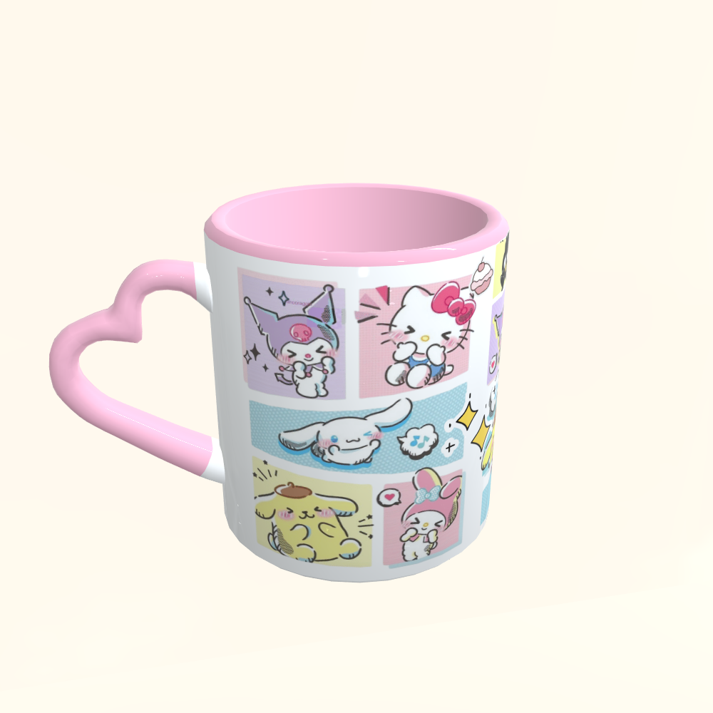Caneca de Cerâmica Hello Kitty