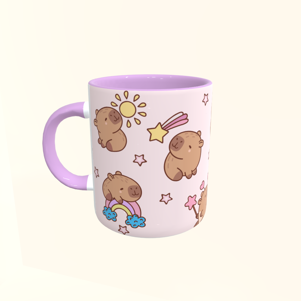 Caneca de Cerâmica Capivarinhas