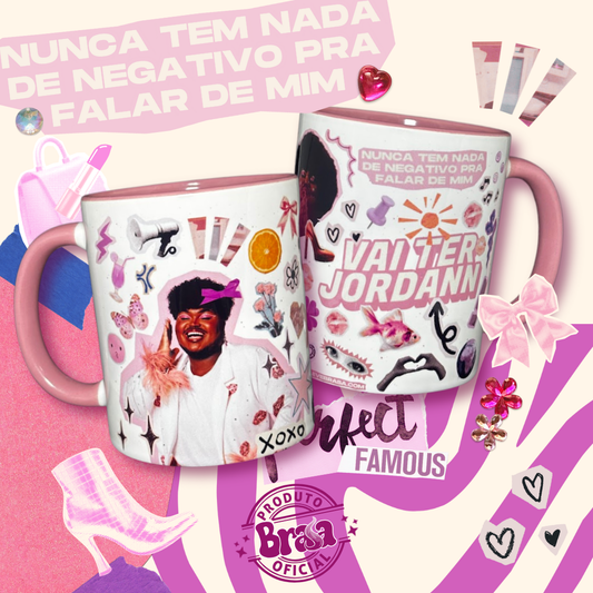 Caneca de Cerâmica Jordann - Colagem Vai ter Jordann