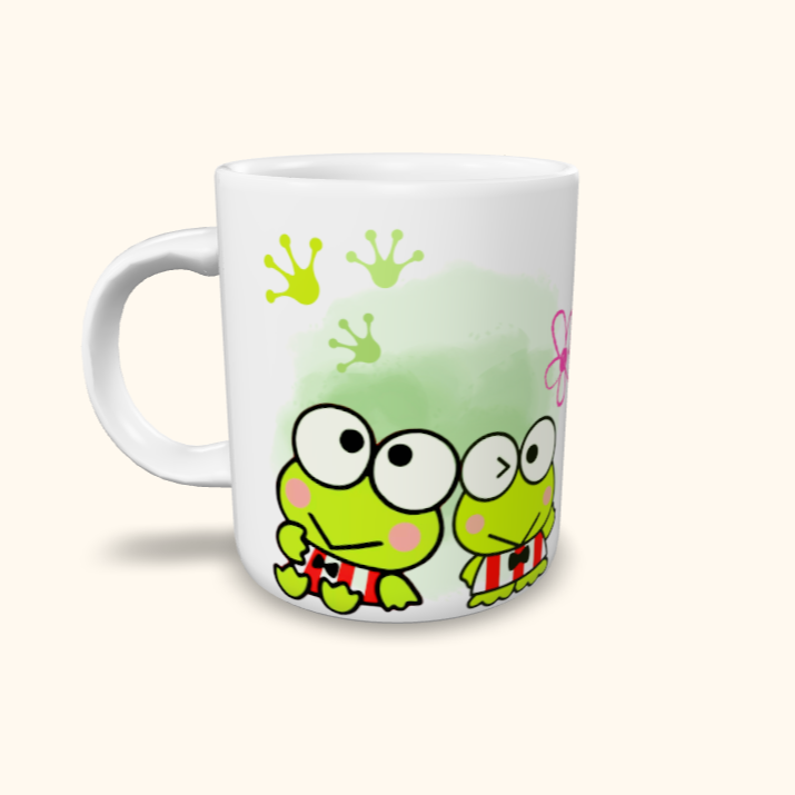 Caneca de Cerâmica Hello Kitty - Keroppi