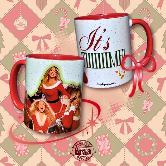 Caneca de Cerâmica Mariah - It’s time