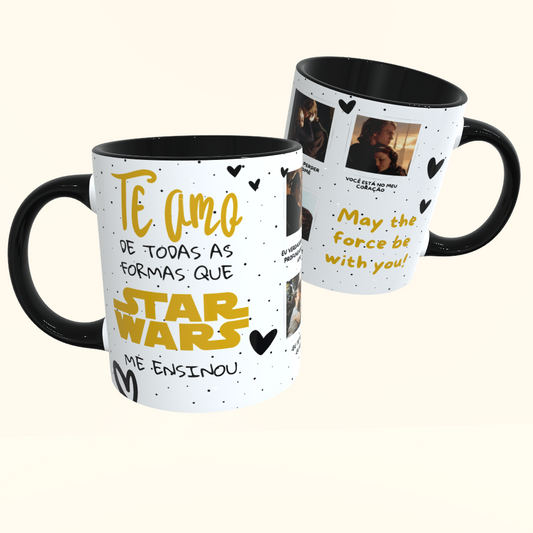 Caneca de Cerâmica Dia dos Namorados - Star Wars