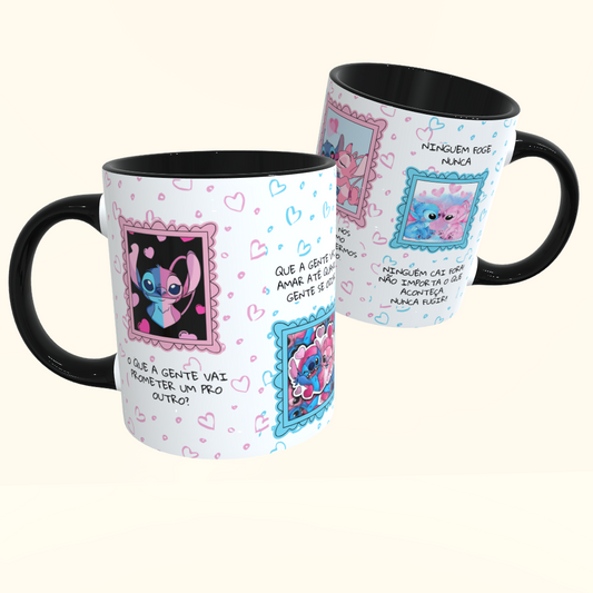 Caneca de Cerâmica Dia dos Namorados - Stitch