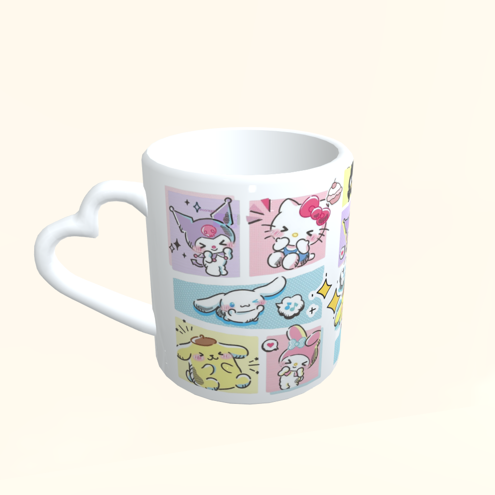Caneca de Cerâmica Hello Kitty