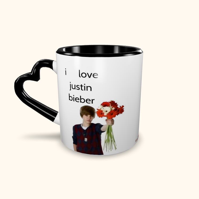 Caneca de Cerâmica I Love Justin Bieber