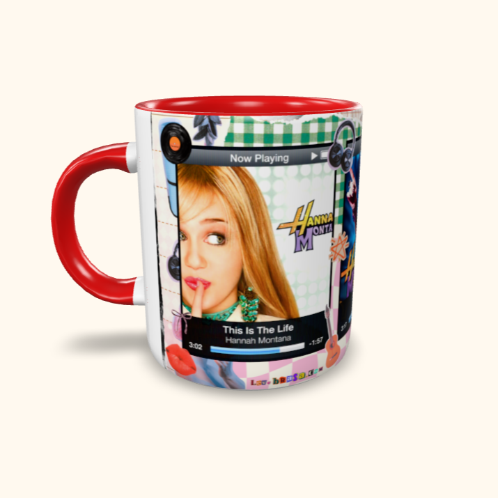 Caneca de Cerâmica Hannah Montana MP3
