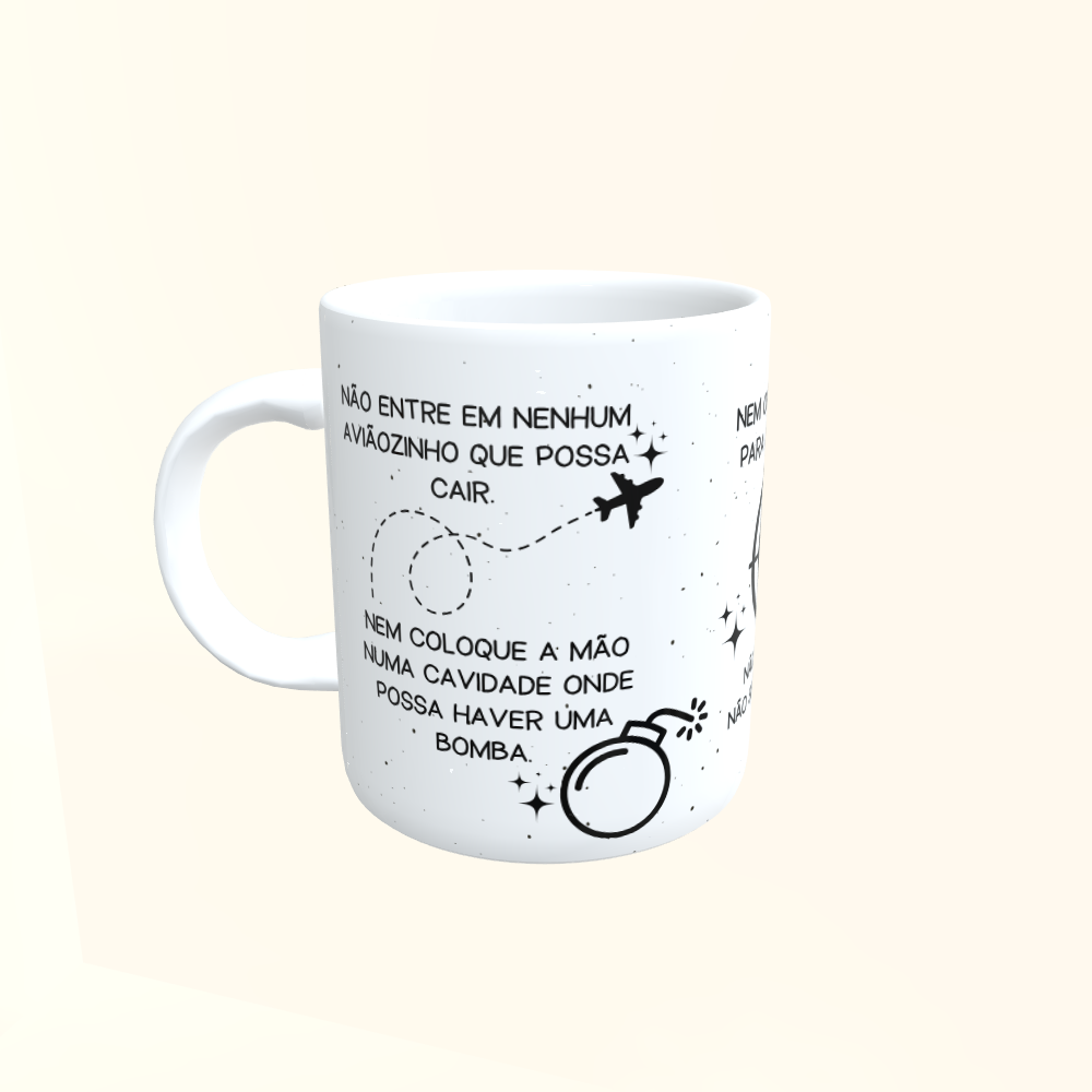 Caneca de Cerâmica Seriados - Grey's Anatomy - Meredith & Cristina